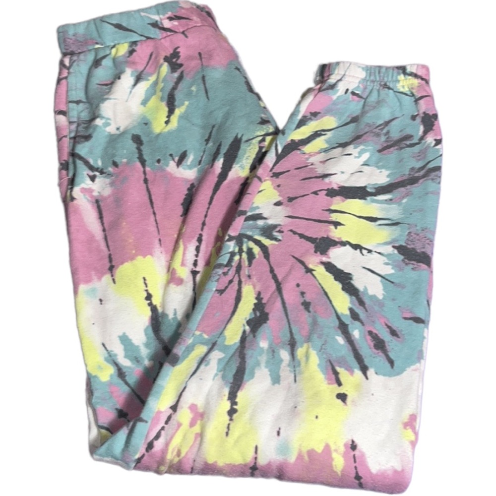 Colsie Women’s Tie Dye Jogger Pants Fleece Lounge Comfort Sweatpants Size Small